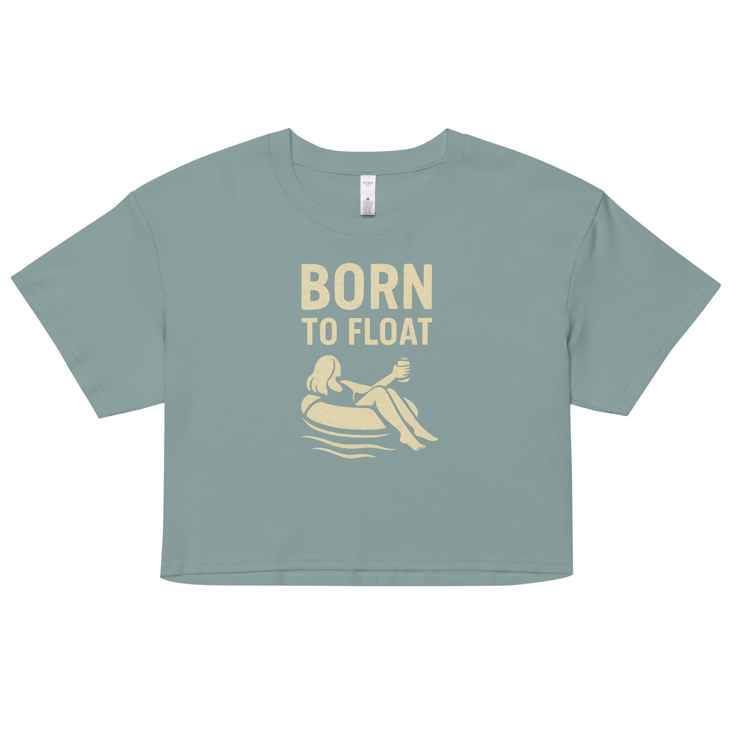 Born to Float Ladies Crop Top