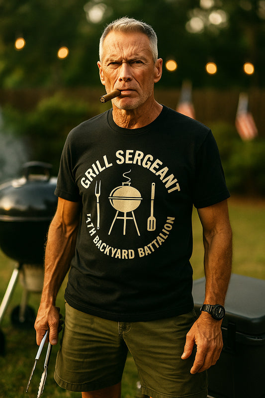 Grill Sergeant 147th Backyard Battalion Tee
