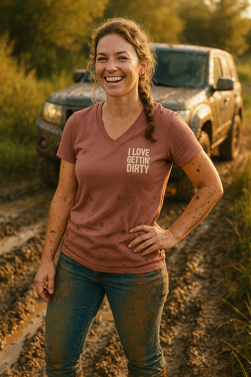 No Roads No Rules Ladies V Neck Tee