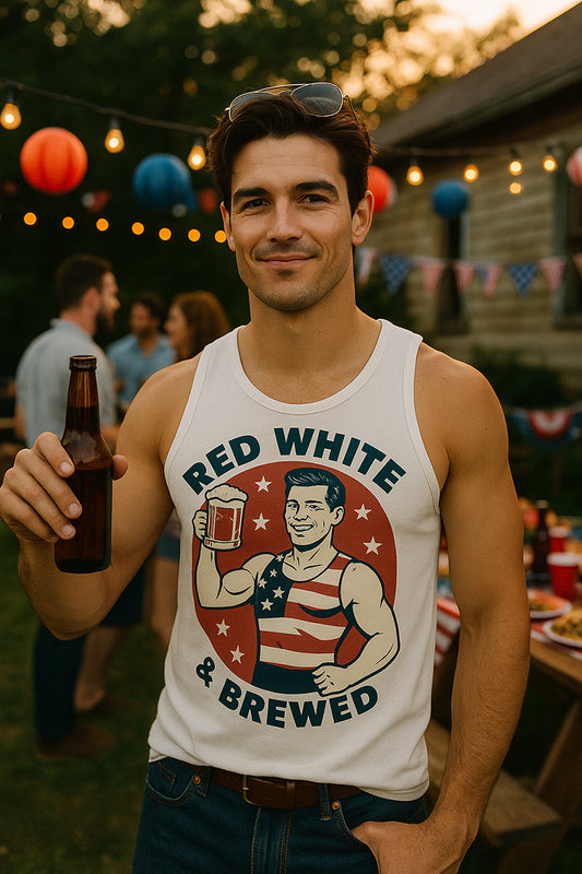 Red White & Brewed Men’s Tank