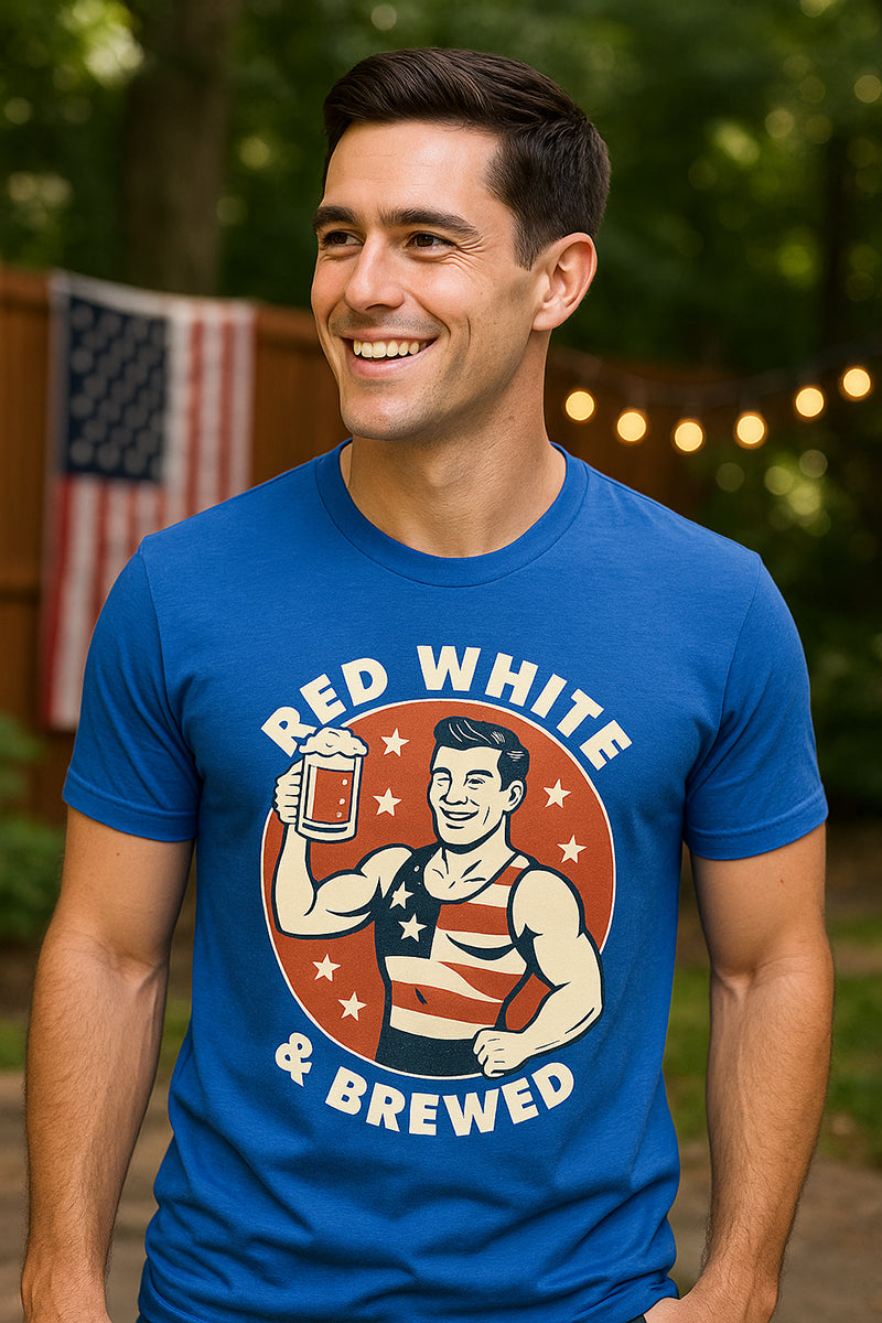 Red White & Brewed Men's Tee