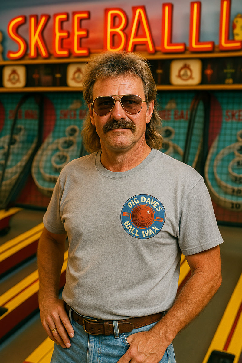 Big Dave's Ball Wax '83 Skeeball Championships Mens' Tee