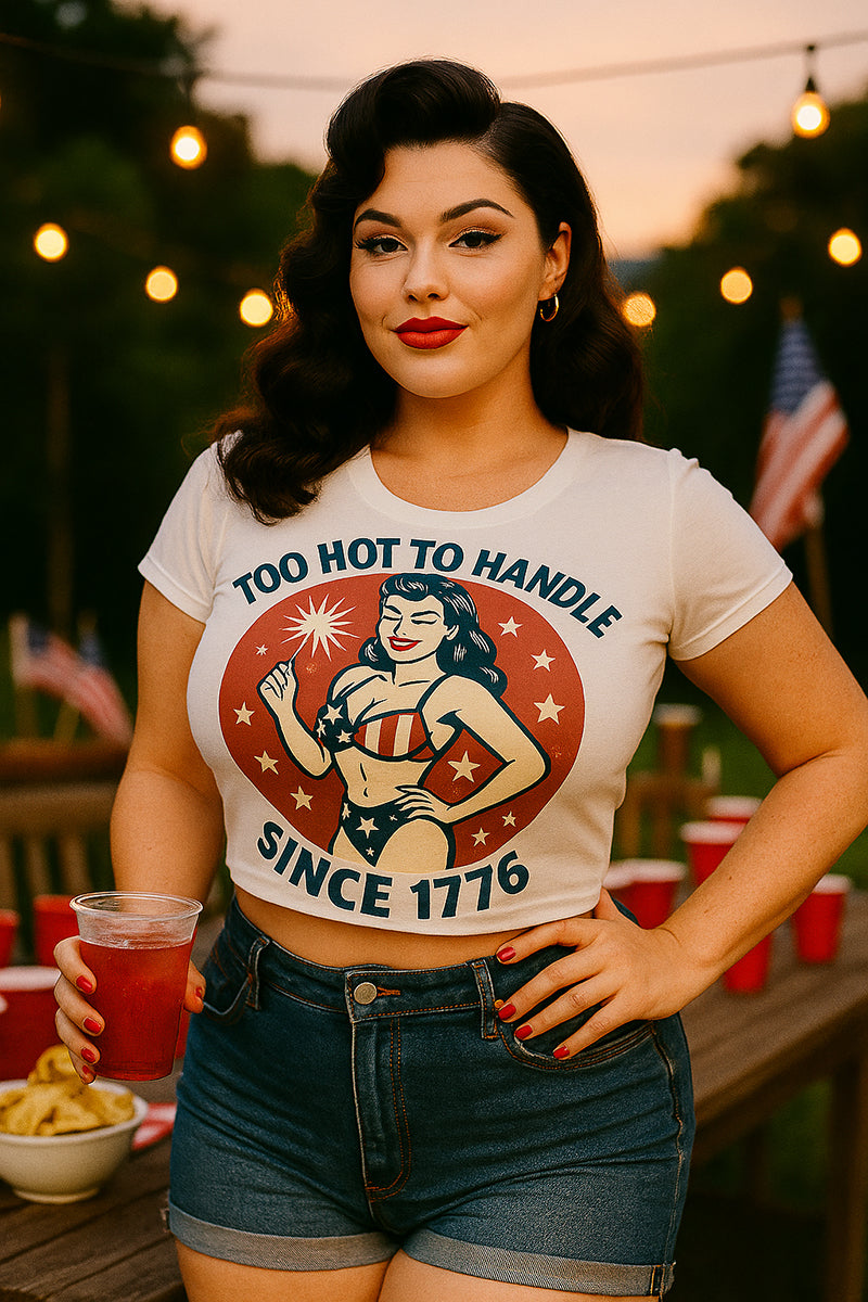 Too Hot To Handle Ladies' Crop