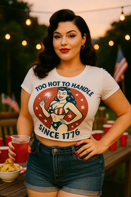 Too Hot To Handle Ladies' Crop