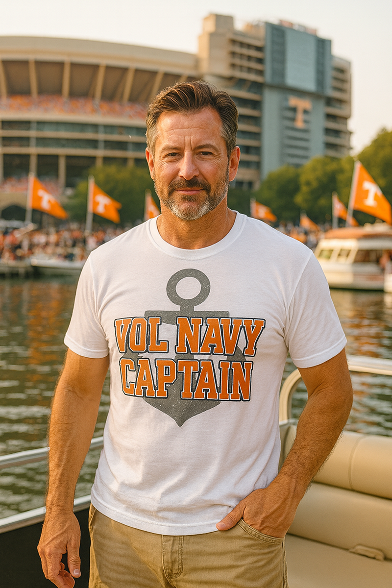 Vol Navy Captain Mens Tee