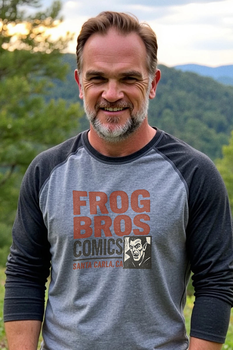 Frog Brothers Comics Unisex 3/4 Sleeve Raglan