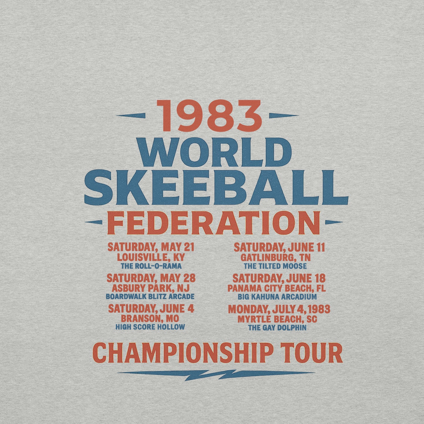 Big Dave's Ball Wax '83 Skeeball Championships Mens' Tee