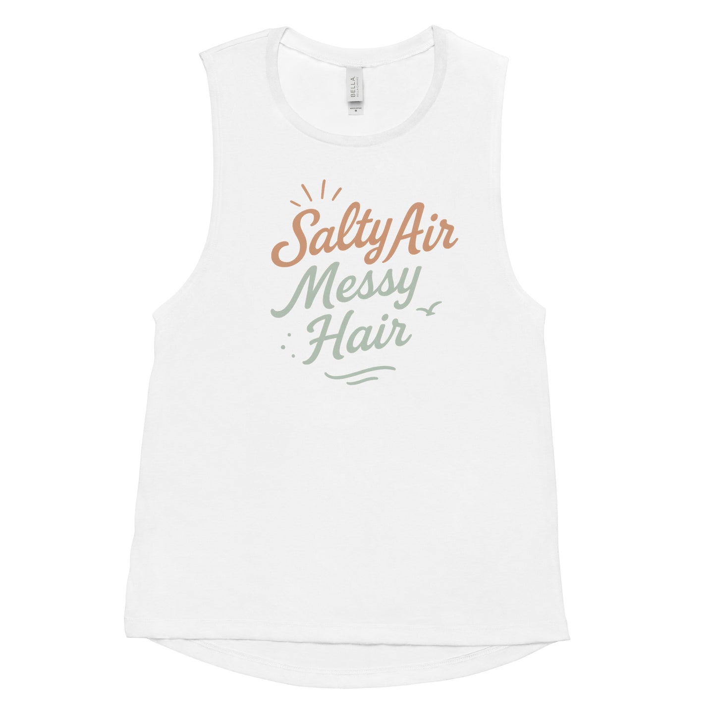Salty Air, Messy Hair Ladies' Tank